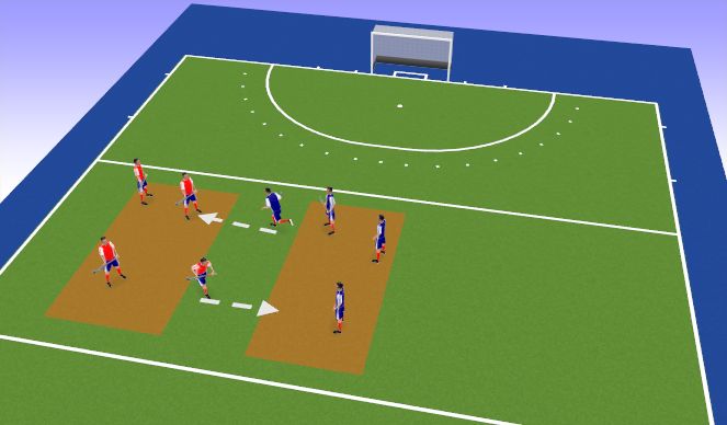 Hockey Session Plan Drill (Colour): Box Tag