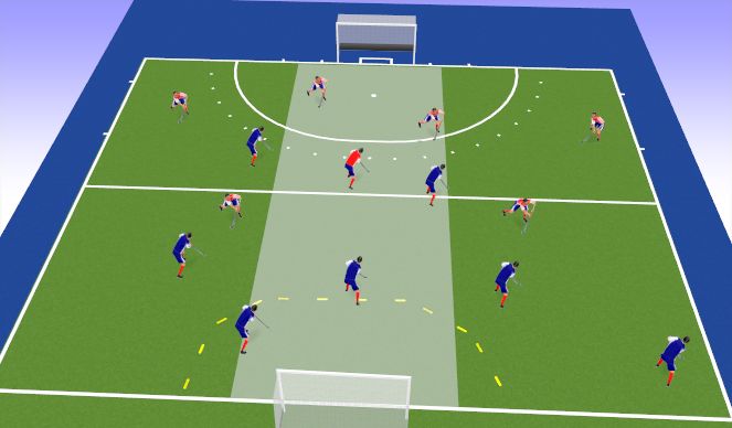 Hockey Session Plan Drill (Colour): Not on my watch!