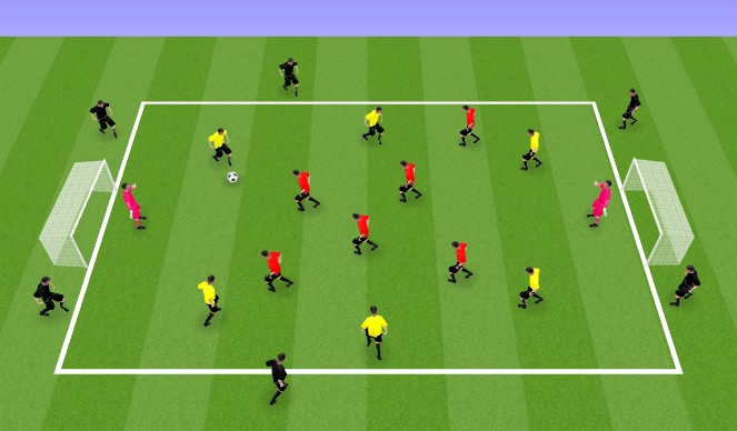Football/Soccer Session Plan Drill (Colour): Game Related Practice