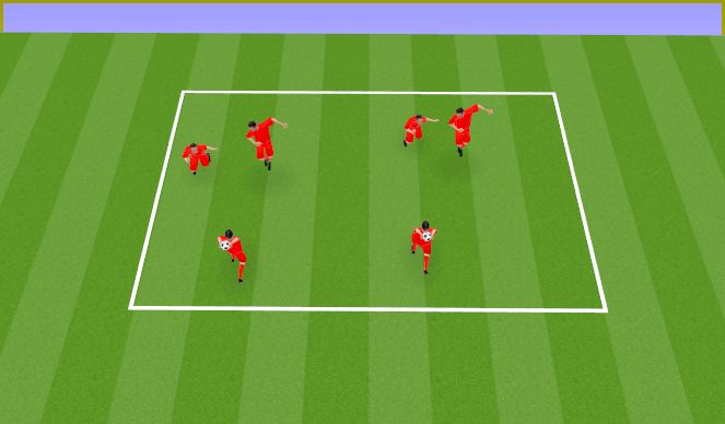 Football/Soccer Session Plan Drill (Colour): Duelos de cabeza