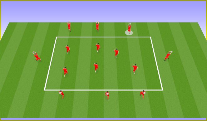 Football/Soccer Session Plan Drill (Colour): Golpeos de cabeza
