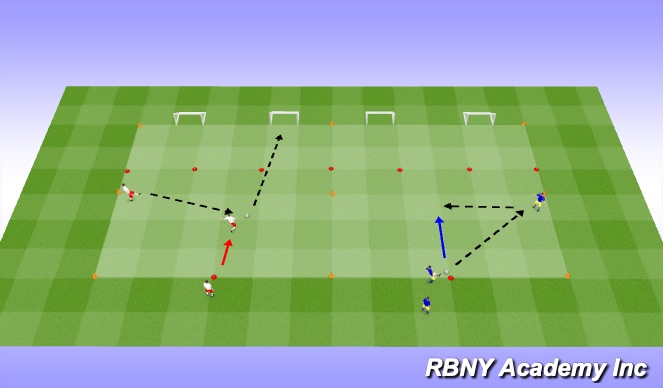 Football/Soccer Session Plan Drill (Colour): Warm Up