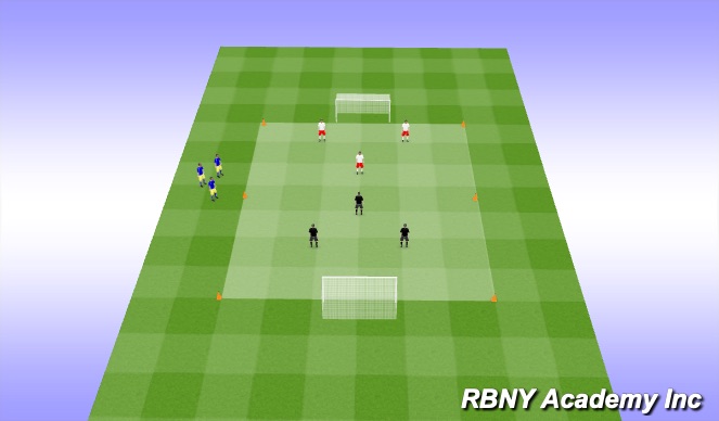 Football/Soccer Session Plan Drill (Colour): Conditioned Game