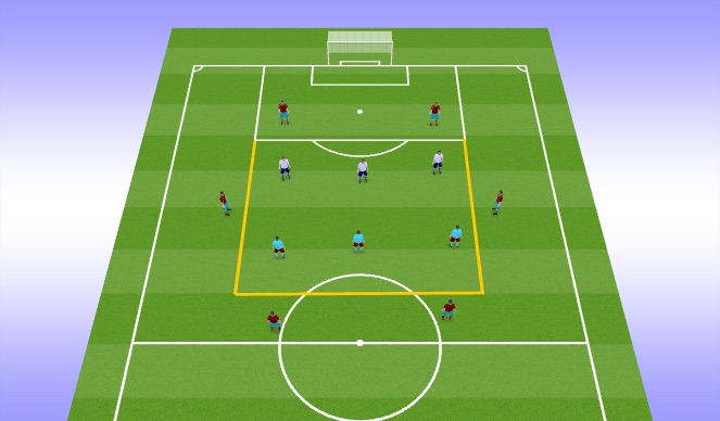 Football/Soccer Session Plan Drill (Colour): Warm Up