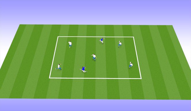 Football/Soccer Session Plan Drill (Colour): Warm up