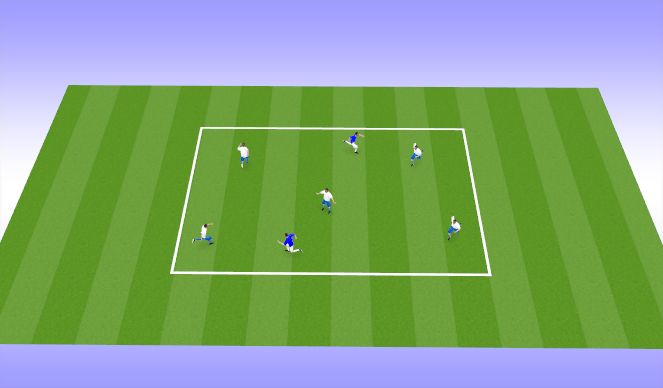 Football/Soccer Session Plan Drill (Colour): Warm up