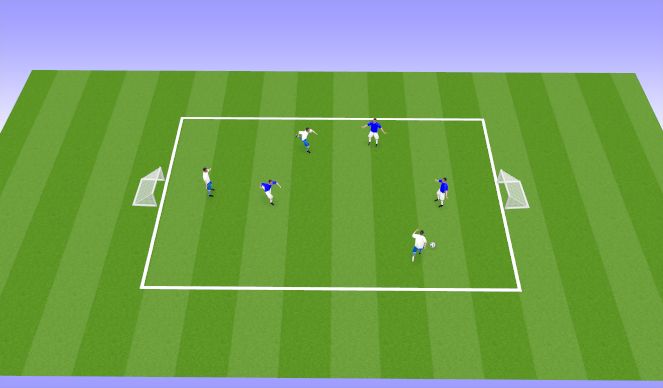 Football/Soccer Session Plan Drill (Colour): Match Play