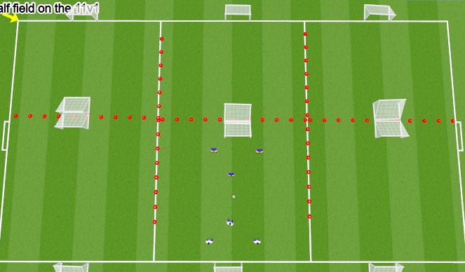 Football/Soccer Session Plan Drill (Colour): 45min small sided games