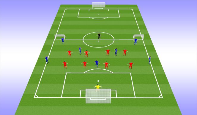 Football/Soccer Session Plan Drill (Colour): Game Training