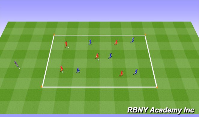 Football/Soccer Session Plan Drill (Colour): Intro