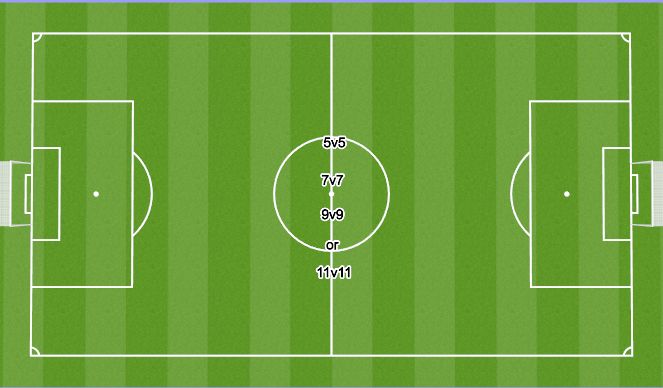 Football/Soccer Session Plan Drill (Colour): Match Condition