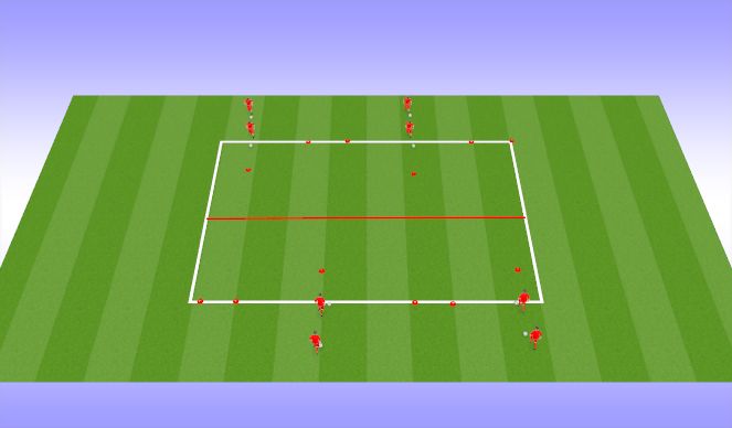 Football/Soccer Session Plan Drill (Colour): Dribbling Option 10