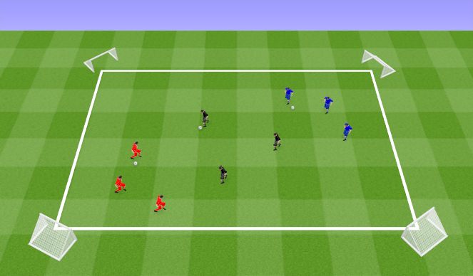 Football/Soccer Session Plan Drill (Colour): Condition game