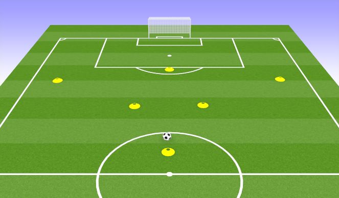 Football/Soccer Session Plan Drill (Colour): Finishing #3