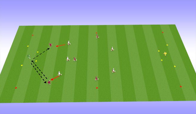 Football/Soccer Session Plan Drill (Colour): pressing ssg