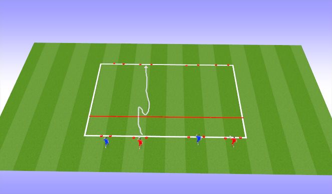 Football/Soccer Session Plan Drill (Colour): Dribbling option 7