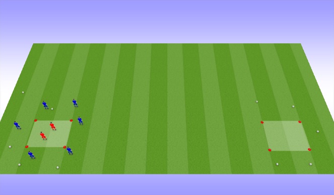 Football/Soccer Session Plan Drill (Colour): Rondo