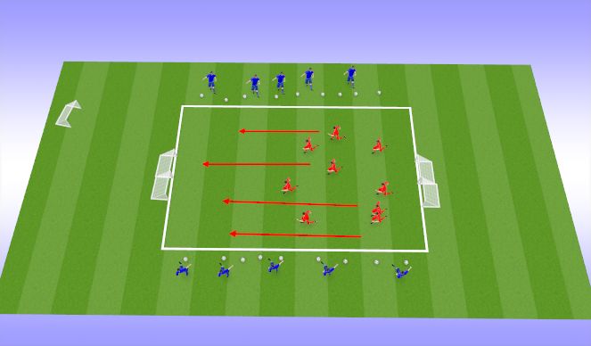 Football/Soccer Session Plan Drill (Colour): Bulldog