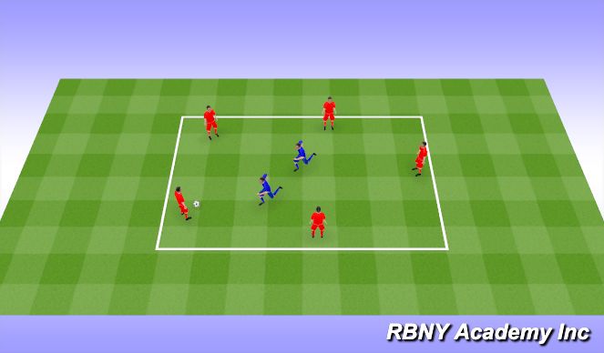 Football/Soccer Session Plan Drill (Colour): Rondos