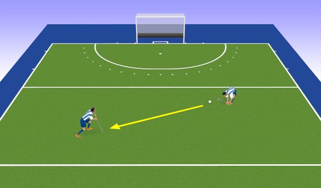 Hockey Session Plan Drill (Colour): Skill Focus - Slap Hit