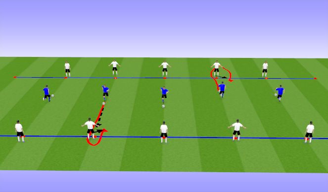 Football/Soccer Session Plan Drill (Colour): Passing & Receiving