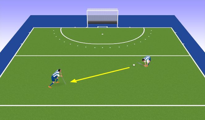 Hockey Session Plan Drill (Colour): Skill Focus - Slap Hit