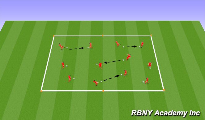 Football/Soccer Session Plan Drill (Colour): Intro 