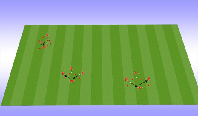 Football/Soccer Session Plan Drill (Colour): Passing option 7