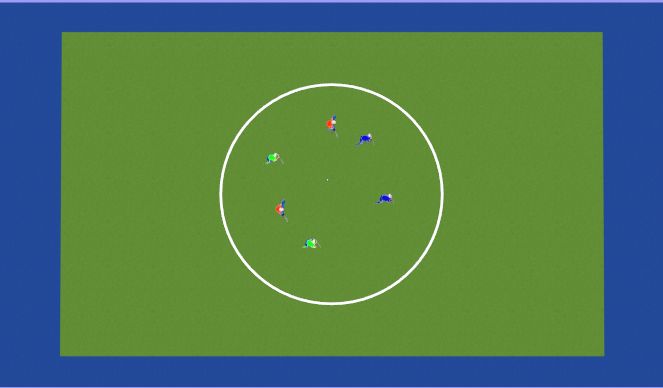Hockey Session Plan Drill (Colour): Screen 1