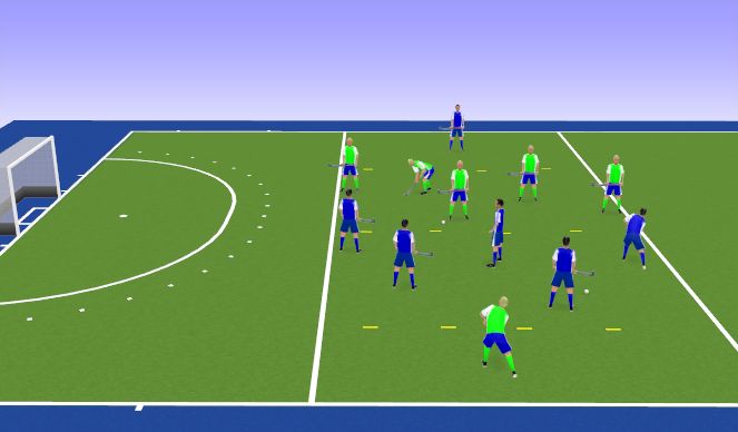 Hockey Session Plan Drill (Colour): Screen 1