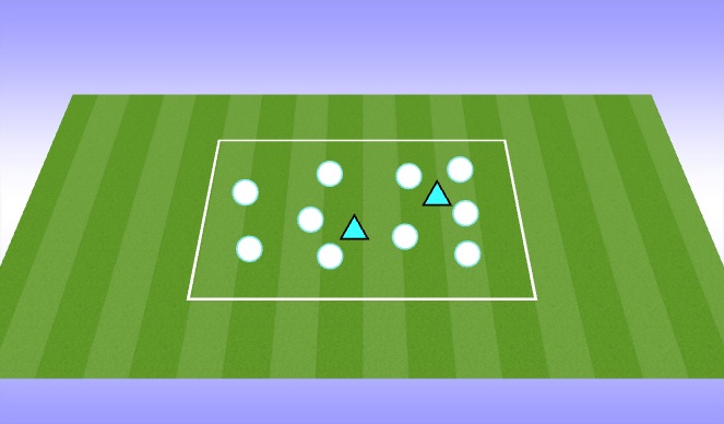 Football/Soccer Session Plan Drill (Colour): Warmup