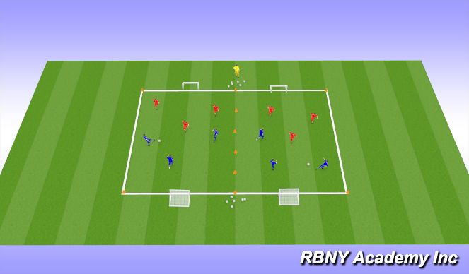 Football/Soccer Session Plan Drill (Colour): Match 