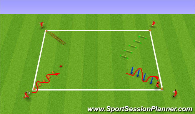 Football/Soccer Session Plan Drill (Colour): Screen 1