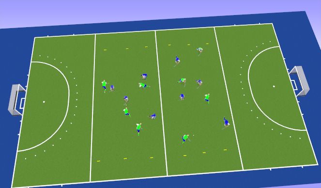 Hockey Session Plan Drill (Colour): Screen 1