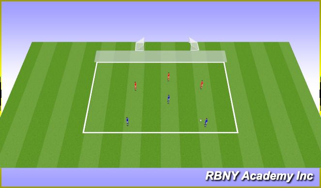 Football/Soccer Session Plan Drill (Colour): Main Activity