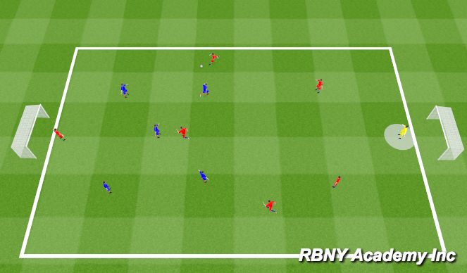 Football/Soccer Session Plan Drill (Colour): Match