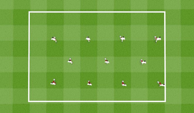 Football/Soccer Session Plan Drill (Colour): Fast Footwork Example 1