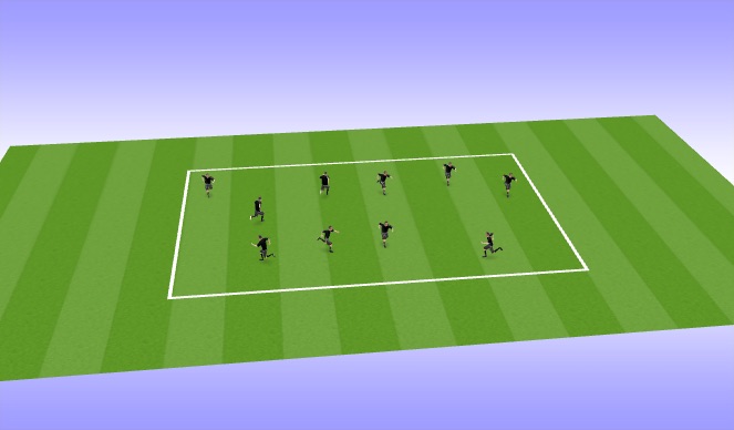 Football/Soccer Session Plan Drill (Colour): team game cool down