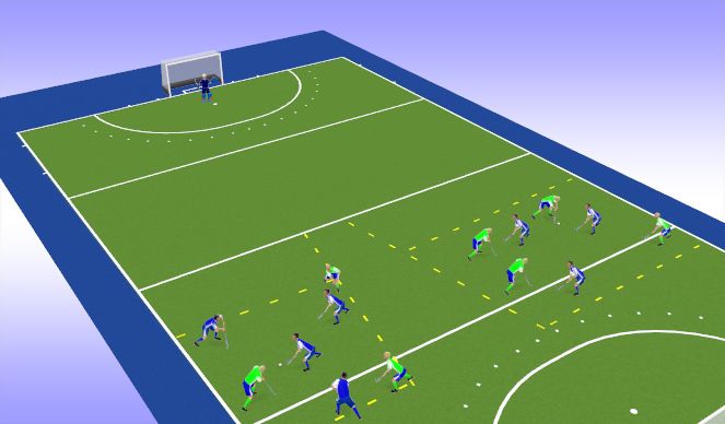 Hockey Session Plan Drill (Colour): Screen 1