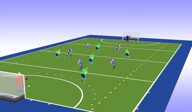 Hockey Session Plan Drill (Colour): Screen 1