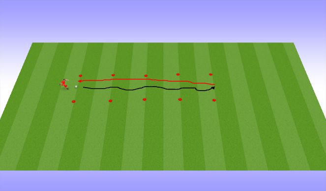 Football/Soccer Session Plan Drill (Colour): Warm up
