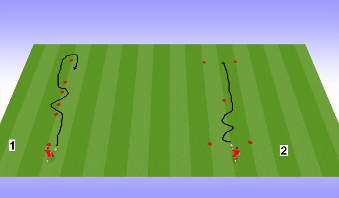 Football/Soccer Session Plan Drill (Colour): Technical