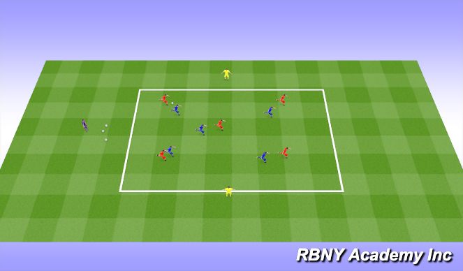 Football/Soccer Session Plan Drill (Colour): Warm Up