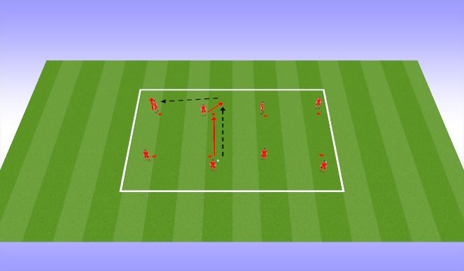 Football/Soccer Session Plan Drill (Colour): W up (10 min)