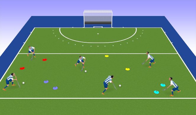 Hockey Session Plan Drill (Colour): Gates