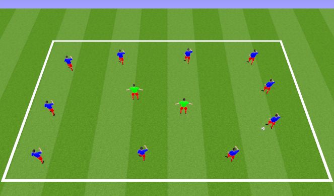 Football/Soccer Session Plan Drill (Colour): Rondo