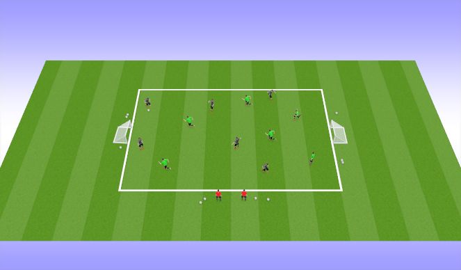 Football/Soccer Session Plan Drill (Colour): Game Simulation