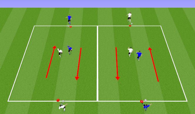 Football/Soccer Session Plan Drill (Colour): Check To