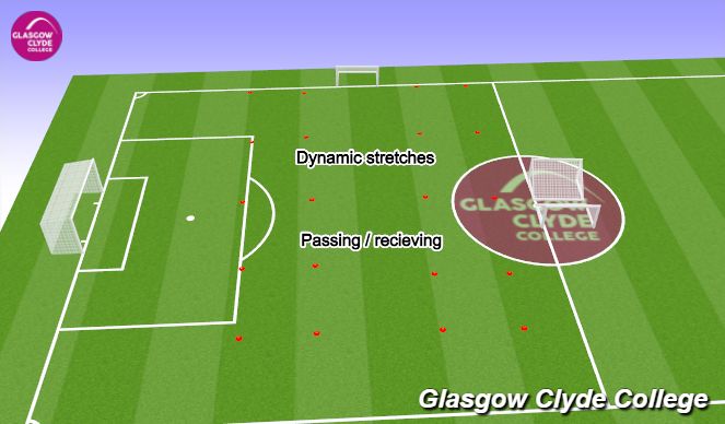 Football/Soccer Session Plan Drill (Colour): Warm up