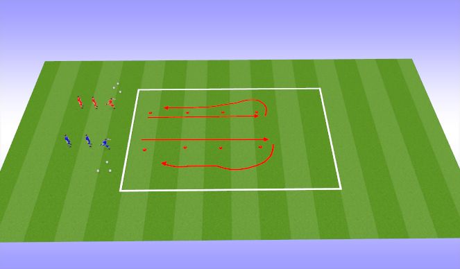 Football/Soccer Session Plan Drill (Colour): FIFA 11 Warm Up